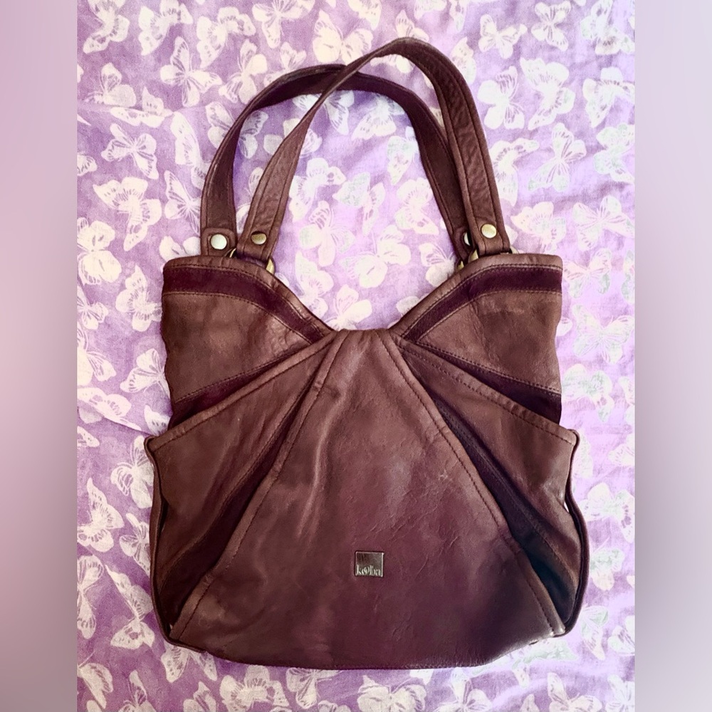 Purple Leather  Kooba Shoulder Bag